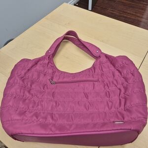 Lug Fuchsia Quilted Shoulder Bag